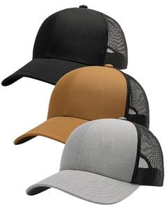 RIFAT SPORTS WEAR Gorra Trucker Negra Acolchada con Malla Coral en la Parte Trasera, Ajustable, Unisex, para Adultos, 6 Paneles, Transpirable/Impermeable, 100% Poliéster - Product Image 3