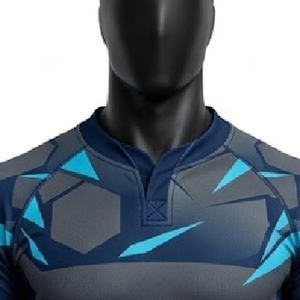 Maillot de rugby personnalisé sublimé, résistant à la décoloration, avec graphiques d'équipe, tissu léger pour les séances d'entraînement et les matchs de ligue - Product Image 6