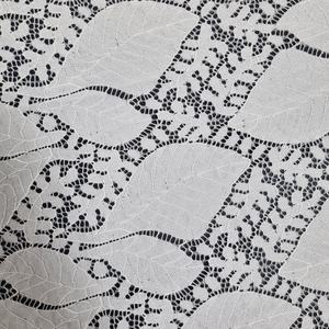 Tela de Encaje con Motivo de Hojas Grandes, 147 cm de Ancho, Encaje Elástico Botánico para Vestido, Blusa de Novia, Tela Elegante - Product Image 6