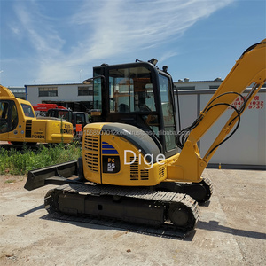 Excavadora Hidráulica Usada Komatsu PC55 Mini de 5.5 Toneladas, Original de Japón, 2018-2022, Probada e Inspeccionada, en Buenas Condiciones, con Motor y Bomba - Product Image 3