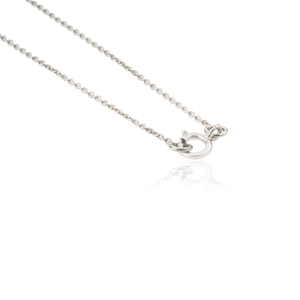 Latest New Design <b>Small</b> Blue Sapphire & Diamond Sacred Heart Sunburst Pendant <b>Necklace</b> 14K Pure White Gold Women Jewelry - Product Image 6