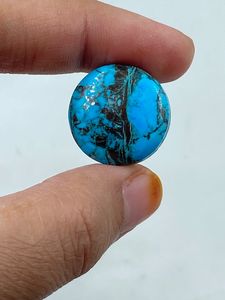 Natural Turquoise Top Quality Blue <b>Colour</b> Rounded Shape 40.25Cts 2Pcs For Jewelry Making - Product Image 4
