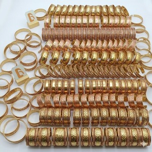 Wholesale Bela Artisan Women's 99% Pure Copper Gold Plated Open Cuff <b>Bracelet</b> Adjustable Wrap <b>Bangle</b> Geometric Floral Pattern - Product Image 4