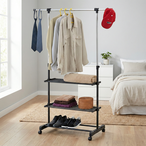 Moderno Perchero Metálico Ajustable para Ropa, Mueble para el Hogar, Estilo Taiwanés - Product Image 5