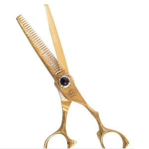 Ciseaux de barbier JEXMOO ENTERPRISES faits main, multi-usages, en acier inoxydable, pour droitiers, à bords lisses, pour salon de coiffure et bricolage - Product Image 4