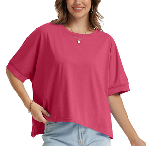 เสื้อยืดคอกลมผู้หญิงรุ่นใหม่ปี 2026 สวมใส่สบาย น้ำหนักเบา สไตล์เรโทรลำลองทันสมัย ดีไซน์ร่วมสมัย รับผลิตแบบ OEM - Product Image 3