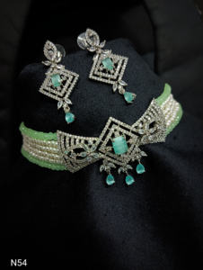 Classic American Diamond Bridal Jewelry <b>Set</b> Two-Piece <b>Necklace</b> <b>and</b> <b>Earrings</b> for Wedding Fashionable Classic Style - Product Image 2