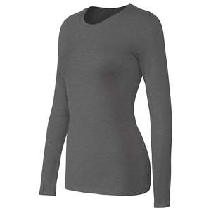 Women's Brown O-Neck <b>Long</b> <b>Sleeve</b> Knitted T-Shirt Slim Fit Solid Color Casual <b>Top</b> Summer Wear 100% Cotton Eco-Friendly - Product Image 6