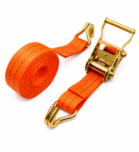 OEM 38mm Premium Polyester <b>Cargo</b> Securing Strap with Wire Hooks 6m 2000kg Custom Logo Available - Product Image 1