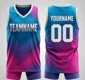 Ensembles de maillots de basket-ball pour jeunes en gros, design personnalisé, logo d'équipe, haut et short de basket-ball à séchage rapide pour hommes, uniforme léger - Product Image 5