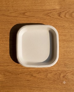 Bandeja Ecológica Blanca de Bagazo 1D Hecha de Fibra de Caña de Azúcar para Servicio de Alimentos, Catering y Embalaje Sostenible Biodegradable - Product Image 3