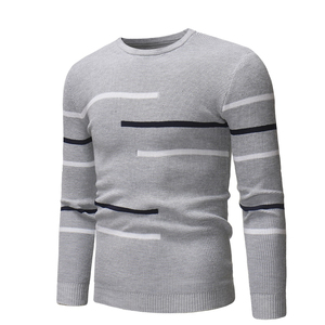 Men's Winter Knit Sweater 100% Cotton Pullover Casual Wear OEM Manufacturer Warm Anti-Wrinkle Breathable - Product Image 1