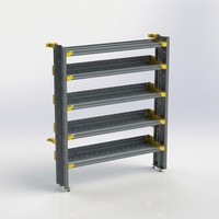 Système de rayonnage robuste à 5 niveaux pour fourgonnette, 68 pouces de hauteur, étagères modulaires en acier de qualité automobile avec revêtement anti-rayures pour Ford