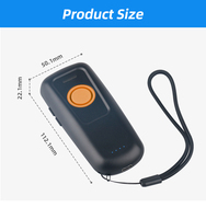Escáner de Código de Barras Láser Inalámbrico Dyscan 1D Compatible con BT para Inventario, Lector de Imágenes para Punto de Venta DI9180-1D Láser