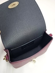 Royaa Leather Burgundy Crossbody Bag, Wine Red <b>Shoulder</b> Bag Bow Top Single Genuine Leather Satchel Handbag Adjustable <b>Strap</b> - Product Image 3