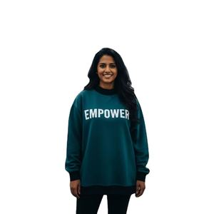 Sudadera de Forro Polar con Cuello Alto y Letras Griegas, Talla Grande, para Mujer, Invierno, de Alta Calidad, con Logotipo Personalizado al por Mayor - Product Image 3