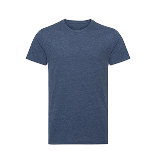 เสื้อยืดแขนสั้นสีดำสำหรับผู้ชาย ผ้าฝ้าย 100% ทรงปกติ สวมใส่สบาย คอกลม สีพื้น ผ้าเจอร์ซีย์ถัก - Product Image 2