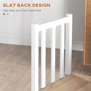 Set di 4 Sedie da Pranzo in Legno di Pino Bianco con Braccioli, Stile Rustico per Cucina e Sala da Pranzo, con Schienale a Doghe - Product Image 5