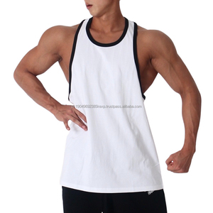 Débardeur de sport pour homme, logo personnalisé, coupe sport, débardeur de course à pied, col rond - Product Image 2