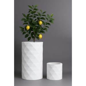 Jarrón de Fibra de Vidrio Ecológico, Ligero y Duradero, para Uso en Interiores y Exteriores, con Orificio de Drenaje, Diseño Moderno para Decoración del Hogar y Jardín - Product Image 1