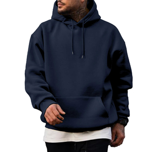 Sweat à capuche oversize pour homme en molleton de coton uni de haute qualité, lourd, pour l'hiver, avec logo personnalisé, sweat à capuche oversize vierge pour homme - Product Image 1