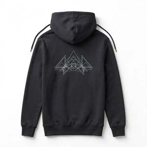 Cotton Dark <b>Grey</b> Pullover Hoodie Custom Graphic Print Street wear <b>Men</b> <b>Fleece</b> Hooded Heavyweight Sweatshirt Wholesale Apparel - Product Image 2