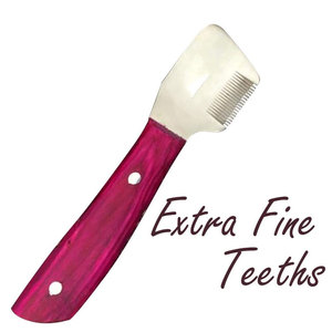 Ensemble d'outils professionnels pour la coupe des sourcils avec poignées rouges et lames métalliques pour une coupe précise - Product Image 5