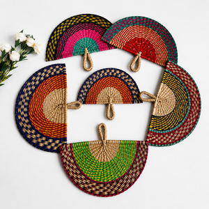 Decoración de Pared Bohemia Natural, Arte de Pared Hecho a Mano con Hierba Marina de Eco2go Vietnam - Product Image 1