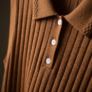 Chaleco Polo Informal y Cómodo de Punto Acanalado (P8T26207) - Product Image 4