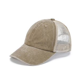 Wholesale Unisex Custom logo 6 Panel Sports mesh Trucker <b>Hats</b> - Product Image 4