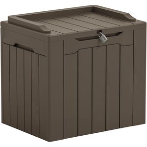 Contenitore da Esterno da 31 Galloni con Coperchio Resistente ai Raggi UV, Impermeabile per Mobili da Giardino, Attrezzi da Giardino, Accessori per Piscina - Product Image 1