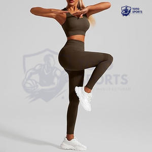 Conjunto de Yoga para Mujer, Ligero, Moderno, Suave, Cómodo, de Tela Suave, el Mejor Proveedor, Ropa Deportiva Transpirable para Correr y Hacer Ejercicio - Product Image 4