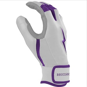 Cuff Leather Batting Gloves <b>Hook</b> Loop Closure Wrist Support Lightweight Durable Premium Baseball Softball And Best Quality - Product Image 2