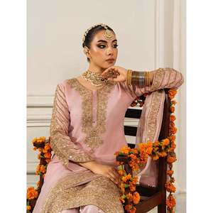 Traje de fiesta para mujer de diseñador con parte inferior y conjunto Dupatta - Product Image 4