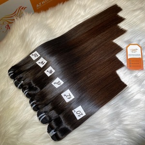 Paquetes de cabello humano vietnamita crudo 2024, Punta marrón recta de hueso de Color Natural superior, la mejor venta al por mayor - Product Image 5