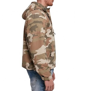 Chaqueta Anorak Cortavientos de Camuflaje Personalizada por Sublimación al por Mayor, Chaqueta con Capucha Ligera de Último Diseño para Hombre - Product Image 4