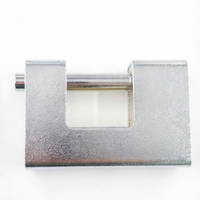 Cadenas E10 robuste rectangulaire, corps en acier, cylindre en laiton, haute sécurité, pour portail et porte