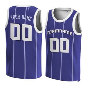 Camiseta de Baloncesto Sublimada Personalizada al por Mayor, Ligera, 100% Poliéster, Cuello Redondo, Sin Mangas, Ropa Deportiva Transpirable para Equipos - Product Image 5