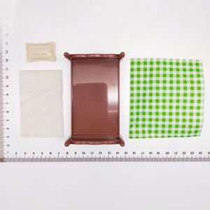 Charming <b>Miniature</b> Bed Set Decor for Your Doll House - Product Image 5