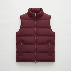 Chaleco Acolchado de Lona con Cuello Alto para Hombre, Ropa de Abrigo sin Mangas para Invierno, Informal y para Exteriores - Product Image 4