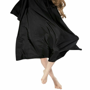 Capes de barbier longues de couleur noire, tissu résistant à l'eau, polyester, capes de coiffure unisexes, capes de coupe de cheveux - Product Image 3
