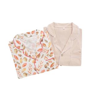 Conjunto de Pijama de Algodón de Manga Corta para Mujer, Ecológico, Transpirable, para Verano, Ropa de Dormir Cómoda, Suave, Barata, al por Mayor - Product Image 1