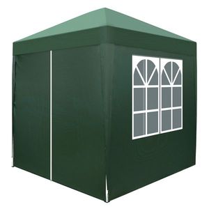 Practical 2x2m Camping Tent with Two Doors and Two Windows Right Angle Folding Design Green Waterproof - Product Image 2