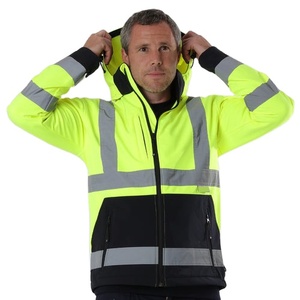 Veste de travail réfléchissante en tissu sergé double couche haute visibilité avec réflecteur de sécurité pour l'hiver, nouvelle conception en vente chaude - Product Image 1