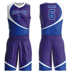 Uniforme de Baloncesto Sublimado de la Mejor Calidad, Talla Grande, Transpirable, de Secado Rápido, Duradero, Antibacterial, con Logotipo Personalizado Disponible - Product Image 2