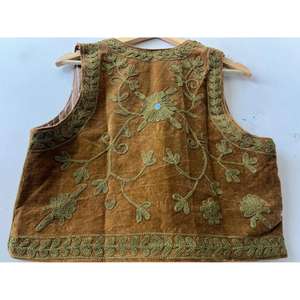 Handmade Premium Quality Stylish Cotton Short Sleeveless <b>Embroidered</b> Women's Vest <b>Waistcoat</b> Folk Jacket Gift - Product Image 6