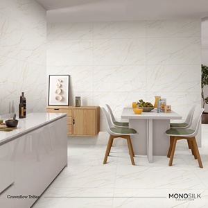 Nuevo Diseño, Losa de Mármol Pulido de 600x1200 mm, Blanco Carrara, Azulejos para Paredes Interiores, Estilo Italiano, Losas de Porcelana de Cuerpo Completo - Product Image 4