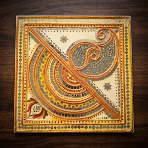 Best Quality Lippan design <b>wall</b> <b>Panel</b> Ornamental Metal Hanging Artwork with Intricate Embossed Design for Home and Office - Product Image 3
