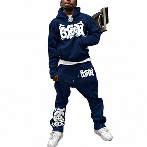 Conjunto Deportivo Personalizado Premium con Sudadera con Capucha y Pantalones Jogger, Diseño Gráfico, Moda Urbana, Proveedor Mayorista OEM ODM - Product Image 4