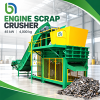 Broyeur industriel de métaux pour le recyclage des blocs d'aluminium, machine de concassage